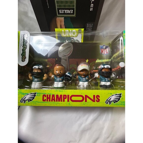 Philadelphia Eagles Fan Gift Set -5 Piece Super Bowl LVII Champions Games Figure - Picture 4 of 10
